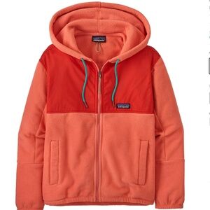 NWT Patagonia Women's Microdini Hooded Fleece Jacket Coho Coral Size Medium